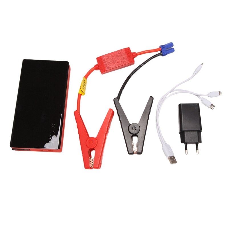 Car Jump Starter, 600A Peak 12V Output Portable Battery Booster for Below 3.0 L Engine, with Clamp, Flashlight: Default Title