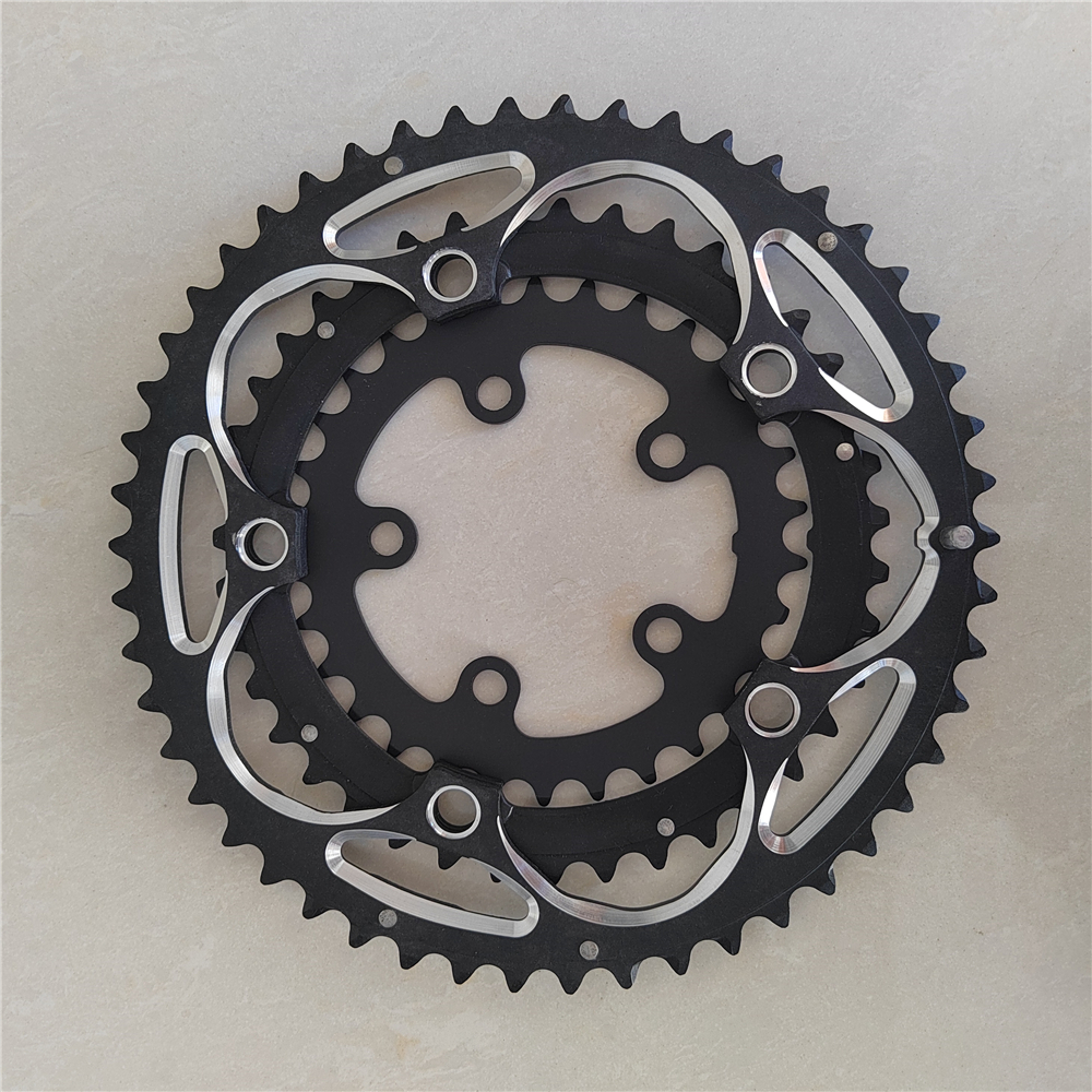 TRUYOU ruota di Catena 130BCD 50T 39T 74BCD 30T corona Strada Della Bicicletta Pieghevole Bici Anelli Della Catena Mtb 9/10 Velocità CNC per Tre Dischi