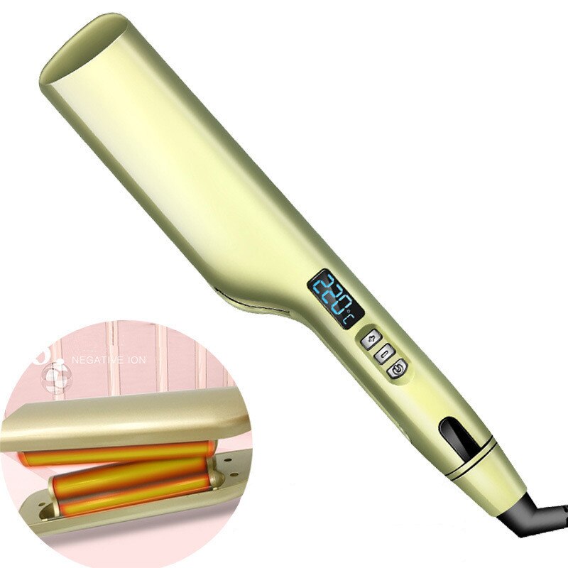Koreanske krøllejern wave hair styler 3 tønder big wave krøllejern krympejern fluffy waver salon stylingværktøjer