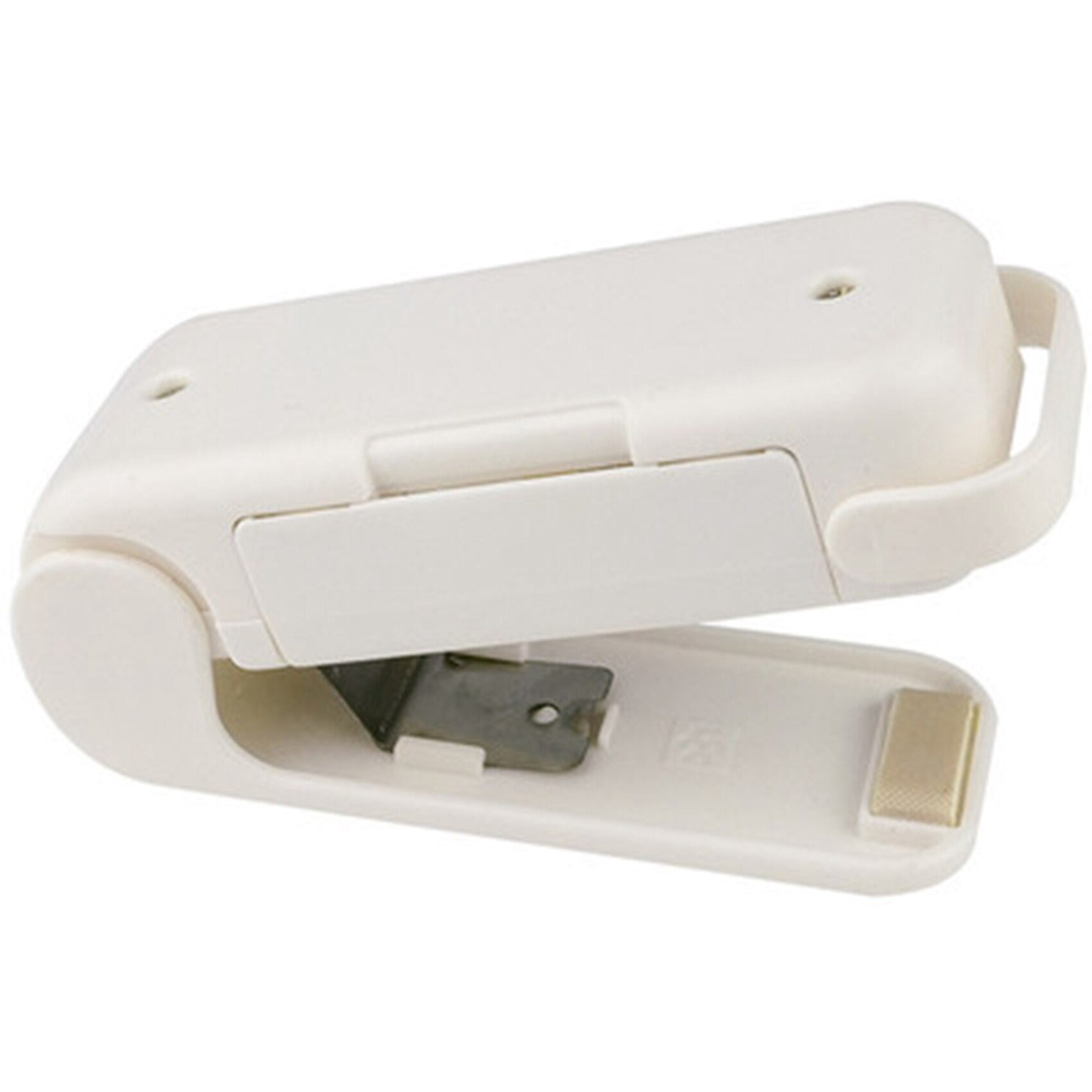 Mini Machine à sceller Portable, pour sceller les sacs de snacks ménagers, sac de rangement de cuisine, Clip d'emballage blanc