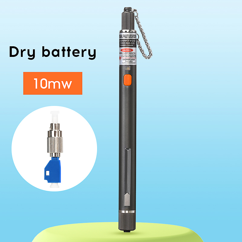 COMPTYCO FTTH Visual Fault Locator Optical Fiber Cable Tester Tool 5/10/20/30/50MW VFL 2.5MM(SC/FC/ST) Interface: Yellow