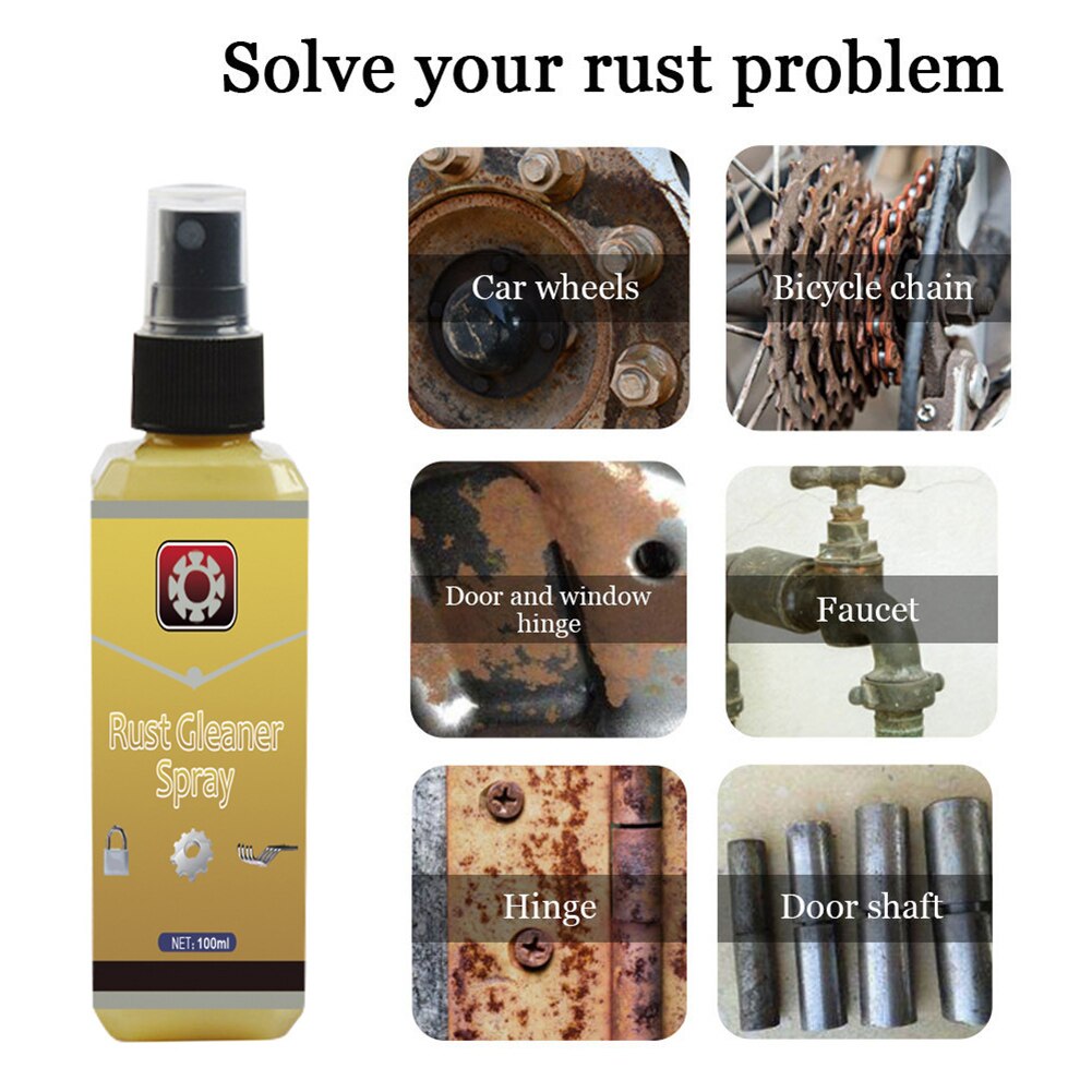 30/50/100ml Car Rust Remover Derusting Spray Anti-rust Agent Inhibitor Rusts Remover Metal Surface Car Maintenance Tools