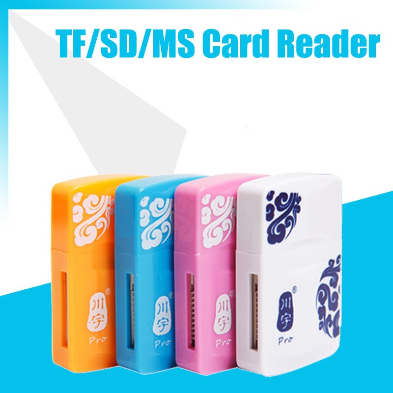 Kawau  c285 usb 2.0 kortleser mikro sdxc sdhc tf minnekortleser mini adapter til mikro sd/ ms/ mmc pro duo/ microsd