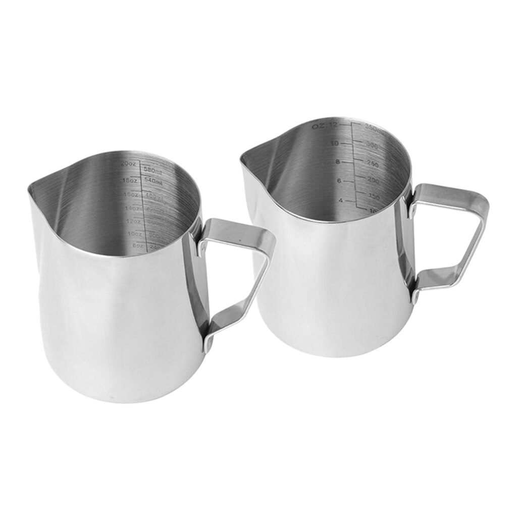 Stainless Steel Milk Frothing Pitcher Pouring Espresso Creamer Cup 12/20oz