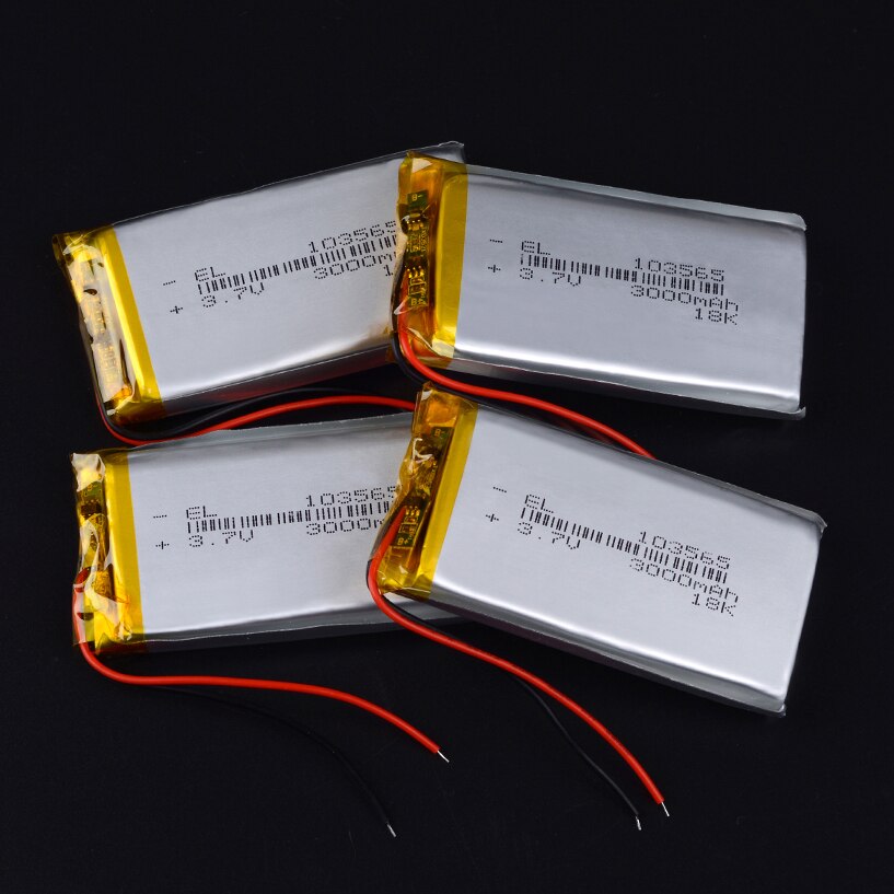 103565 3.7v 3000mAh li-ion Lipo cells Lithium Li-Po Polymer Rechargeable Battery interphone Mobile devices Bluetooth speaker