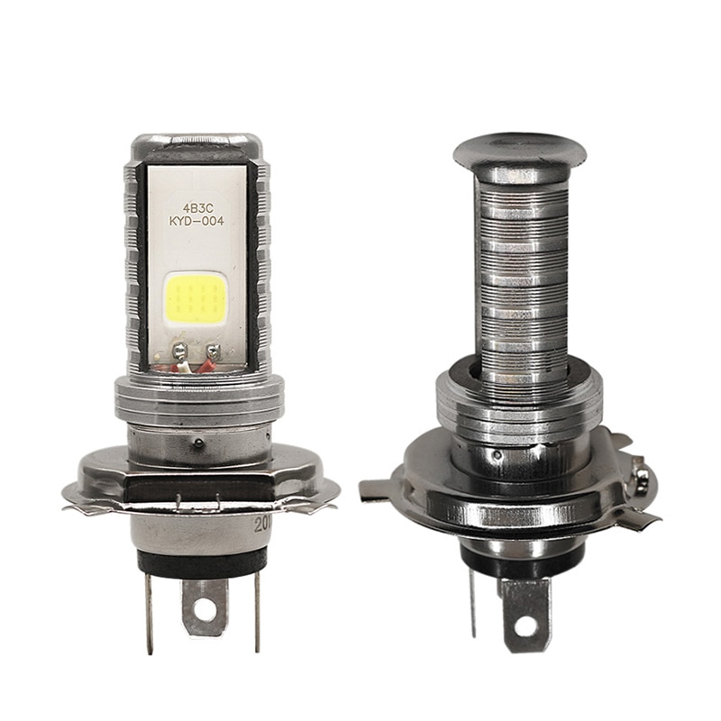 1Pcs Super Heldere H4 Led Motorfiets Koplamp Hi-Lo Beam 2000LM HS1 Led Moto Lampen Cob Koplamp Voor motor Scooter Atv Motor
