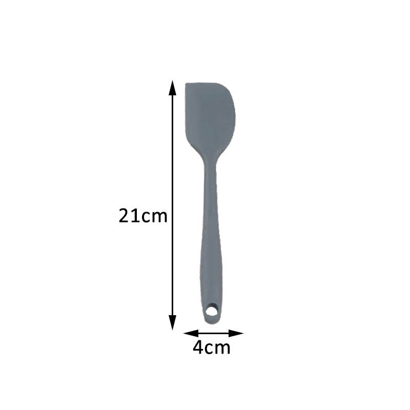 1Pcs Mini Baking Tools Spatula Shovel Food Grade Silicone Multi Purpose Kitchen Utensils 3Colors Cooking Supplies Non-stick: gray small scraper