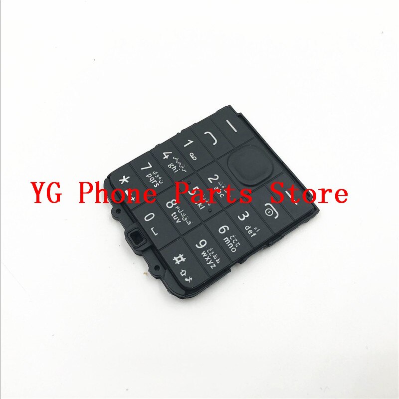 10 stuks/partij hoofdmenu engels of arabisch toetsenbord toetsenbordknoppen cover case voor nokia 106 107