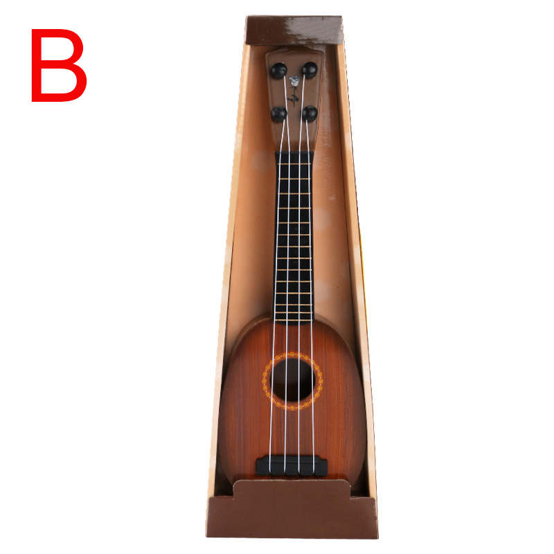 Mini ukelele de simulación nueva para niños, guitarra de aprendizaje de 4 cuerdas, instrumentos musicales, juguetes educativos