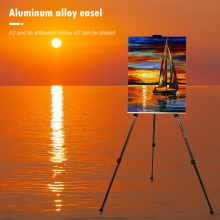63 Inch Artiest Ezel Hoogte Verstelbare Aluminium Display Stand Schets Tekening Schildersezel Met Draagtas