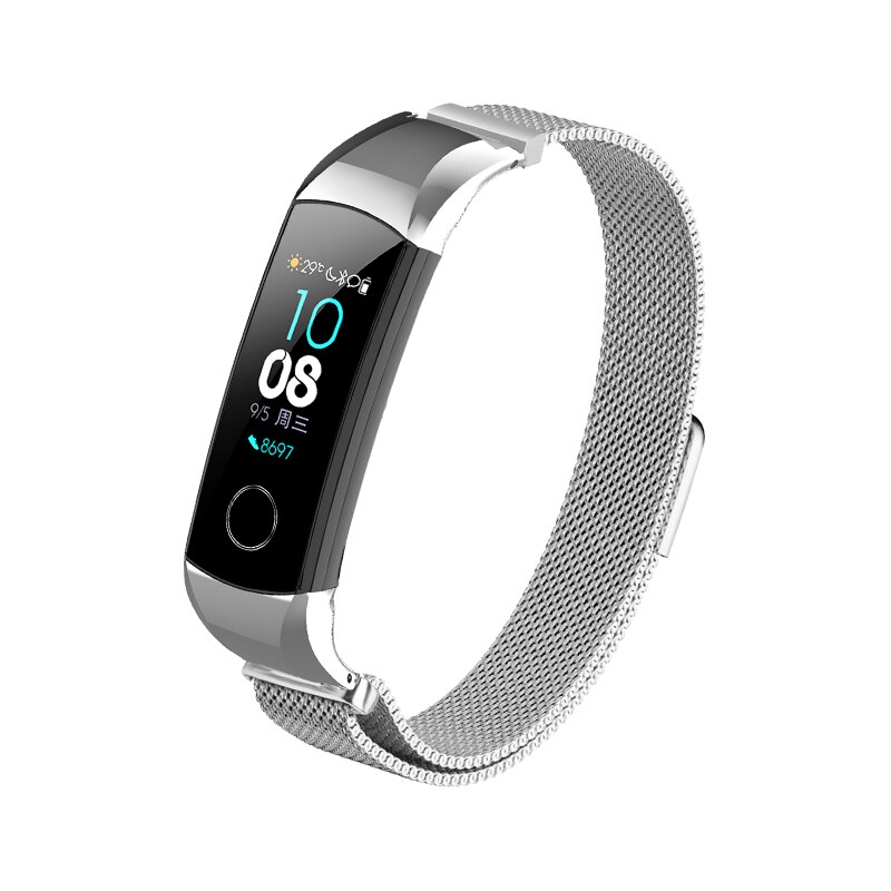 metal bracelet for huawei honor band 5 Milanese loop strap For HONOR band 4 Replacement strap Magnetic buckle adjustable size