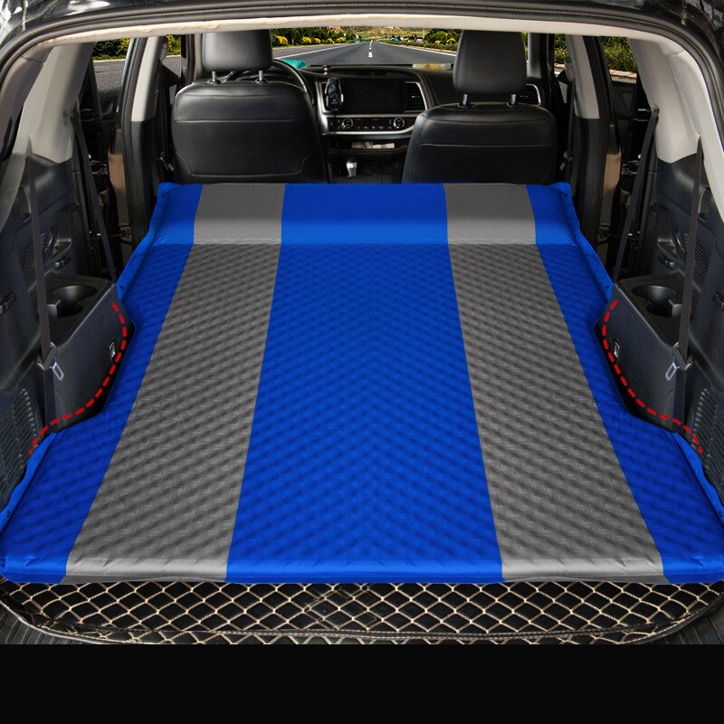 Car Automatic Inflatable Bed SUV Trunk Mattress Travel Sleeping Bed Universal Air Bed Camping Equipment Car Accessories: Blue