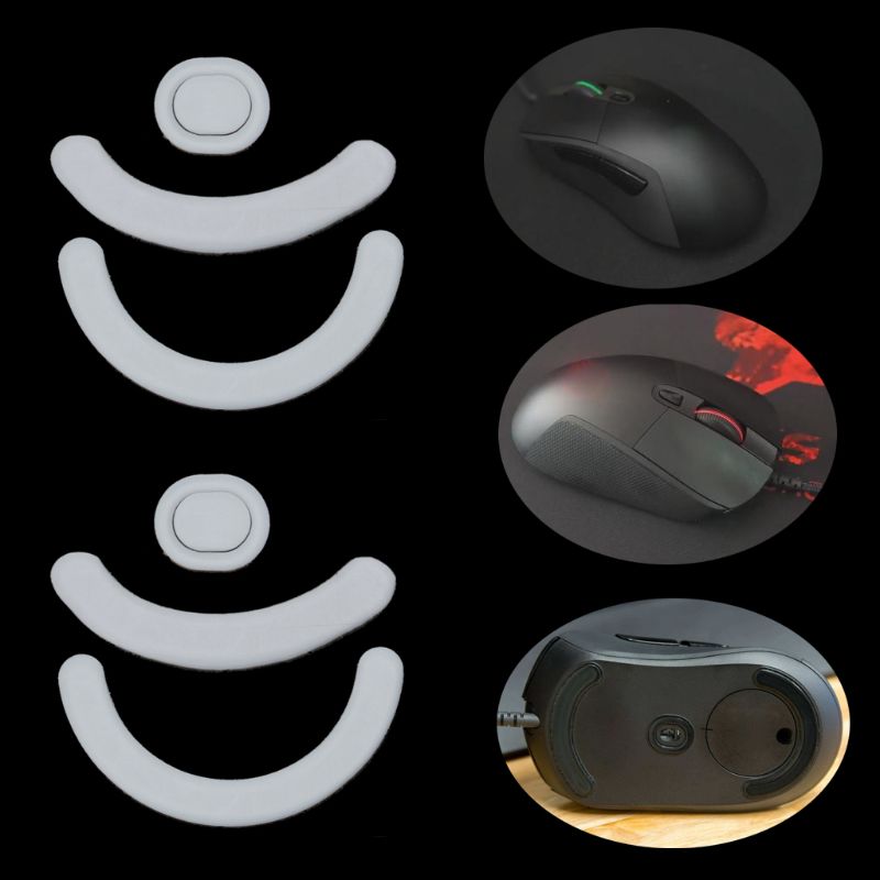 2 Sets/pak Tiger Gaming Muis Voeten Muis Skate Voor Logitech G403 G603 G703 Gaming Muis Witte Muis Glijdt Curve Rand