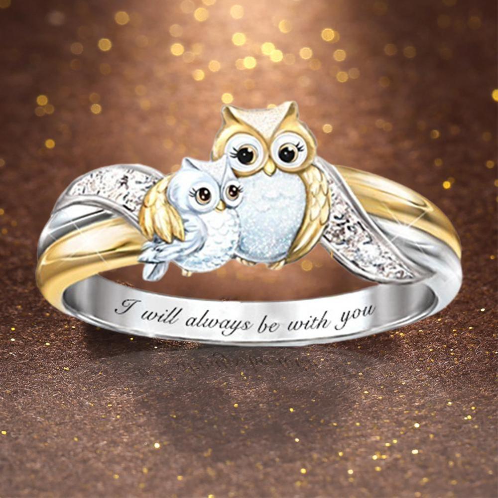 Mooie Cartoon Dier Uil Ringen Vrouwen Ring Leuke Verjaardagscadeautjes Sieraden Voor Vrouwen