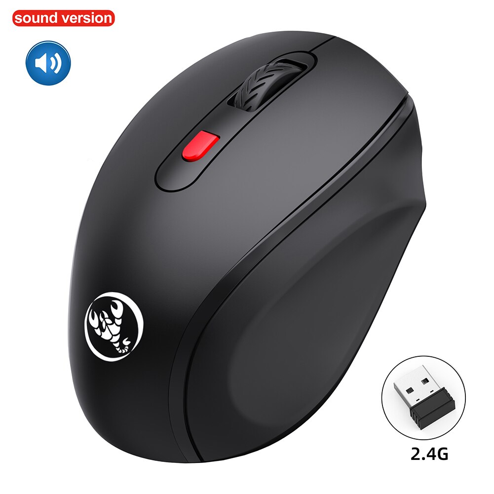2.4G Low Noise Rechargeable With Sound USB Wireless Mouse Energy Saving Universal Desktop Home Ergonomic For Laptop Office