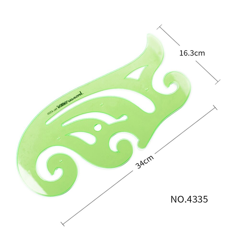 Curve Template Ruler 15-34cm Plastic Drawing Tool Students Measuring Drawing Drafting School Office Stationery Ruler