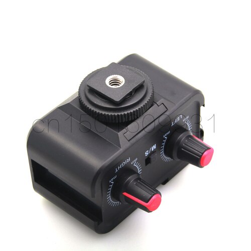 WWS-V2 2-Channel Universal Microphone Audio Adapter Mixer with Stereo & Dual Mono 3.5mm Inputs for DSLR Cameras & Camcorders