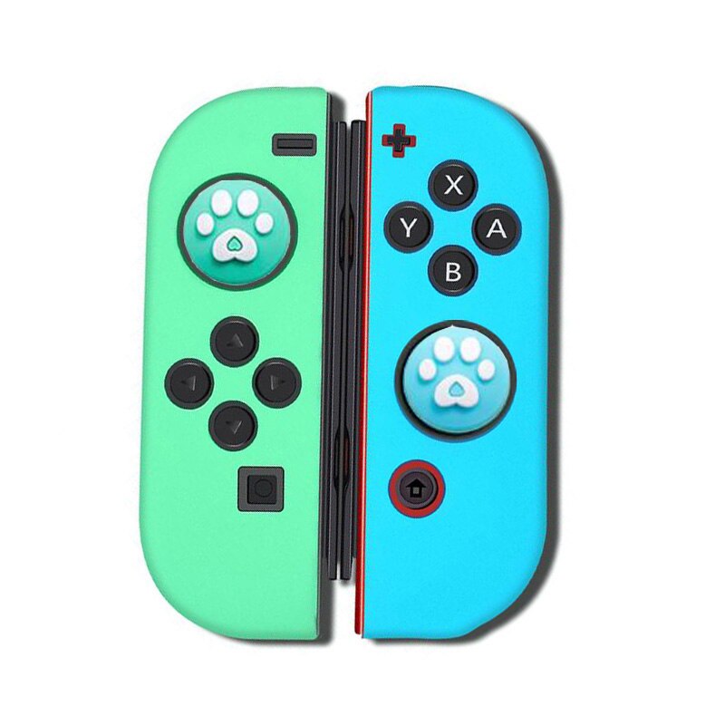 Custodia protettiva Con impugnatura a levetta custodia protettiva per Joystick custodia protettiva per Switch NS Joy-Con custodia morbida in Silicone per Controller nintendo Joycon: Set F