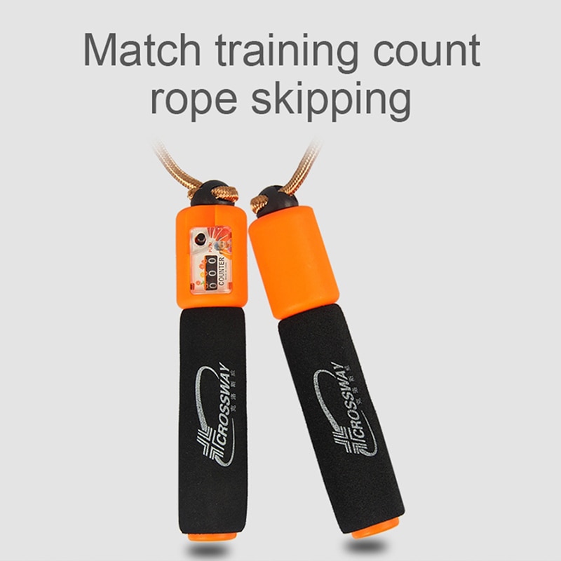 Fitness kroppsbyggande utrustning hopprep räkna hopprep justerbart textilrep crossfit gym fitness utrustning