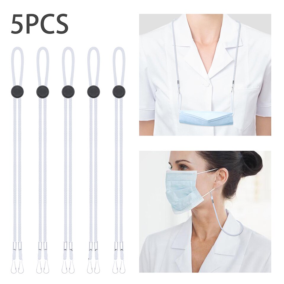 Unisex Adjustable Working Nurse Hat Bouffant Sanitary Cap Women Scrub Cap with Button Sweatband Cotton Nursing Caps Floral Print: 5PCS ropes