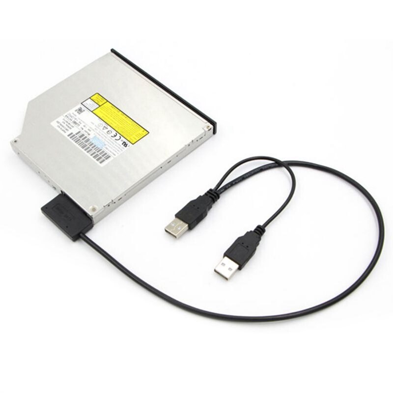 2 Pcs Accessories: 1 Pcs USB to 9-Pin Serial Port Adapter & 1 Pcs SATA Cable USB 2.0 to 7+6 External Power for Laptop