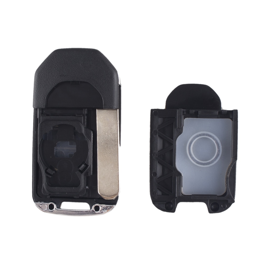 KEYYOU 3 Buttons Smart Remote Key Fob Case For Honda Civic City Fit HR-V XR-V Folding Flip Auto Car Key Shell Uncut Blade