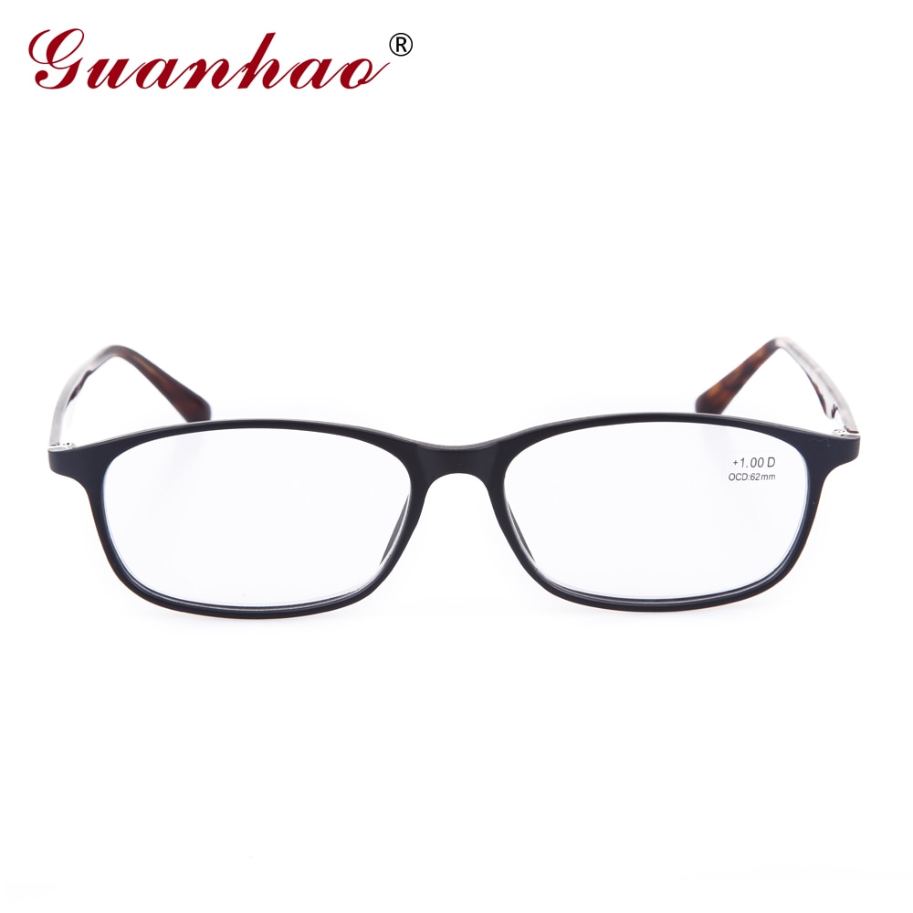 Guanhao TR90 Front Frame with Acetate Temples lazy Glasses Reading Glasses Men And Women Reading Glasses 1.0 1.5