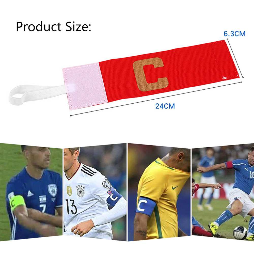 1Pc Kinder Führer Armband Fußball Fußball C Nicht-slip Band Bunte Einstellbare Kapitän Armband Kinder Jungen Fußball Spiel