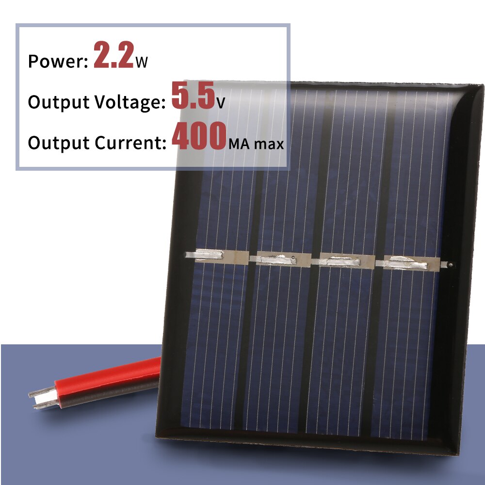 DIY Mini Solar Panel Module With Lines Solar Cell 188*78.5MM PET Polycrystalline Silicon For Solar Lights 0.36W/2V