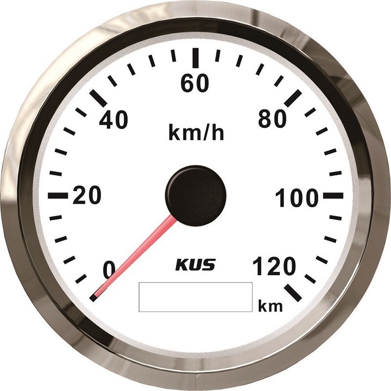 Universele Gps Snelheidsmeter 0-120 Km/h Voor Auto Motorfiets Totale Kilometerstand Verstelbare 3 3/8 "9-32V Met Rood/Geel Backlight: WS