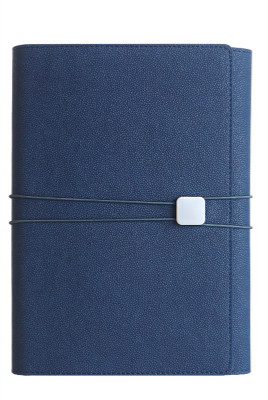 A5 Office Planner Notebook School Office Stationery Supplies Loose-leaf Notebook Agenda Planner Organizer Bullet Journal: Navy Blue