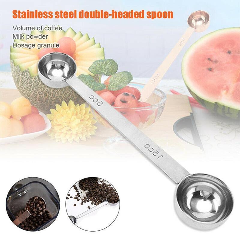 Stainless Steel Baking Measuring Spoon Double Side Tea Coffee Measuring Spoon Durable Kitchen Measuring Spoons