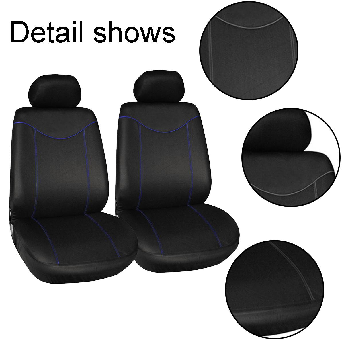 Bilsædebetræk til 5/2 sæder universal autostolbeskytterpude foran bagdæksel indvendigt tilbehør køretøjsbil styling