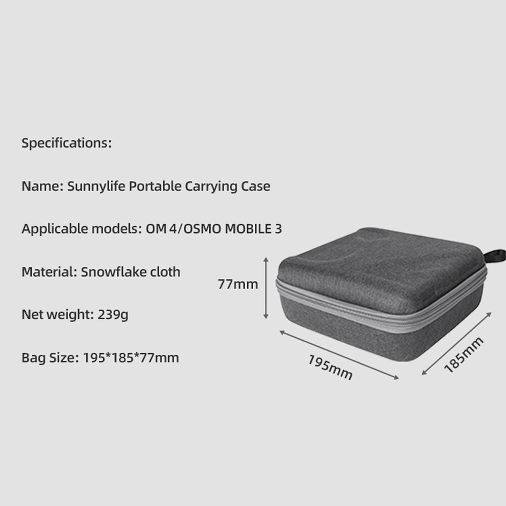 Draagbare Handheld Stabilizer Draagtas Voor Dji Om 4/Osmo Mobiele 3 Gimbal Opslag Beschermende Pouch