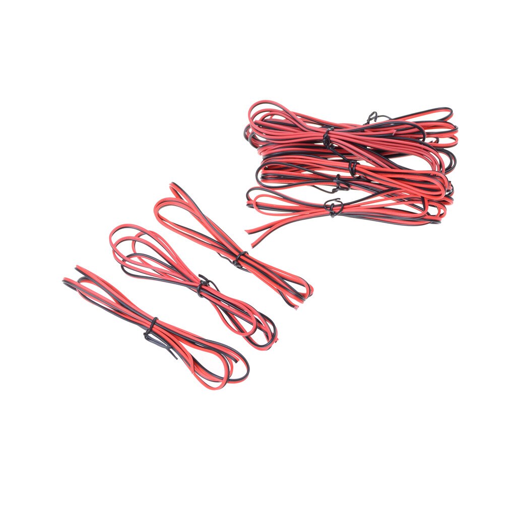ZLinKJ 2M/4M 22awg 22AWG PVC Insulated Wire, 2 pin Red Black cable, Electrical Wire For LED Strip Extension Wire