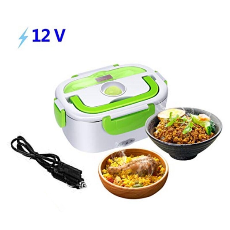Ombord elektrisk madkasse 12 v bil elektronisk madkasse varmeisoleret madkasse  d218: Grøn