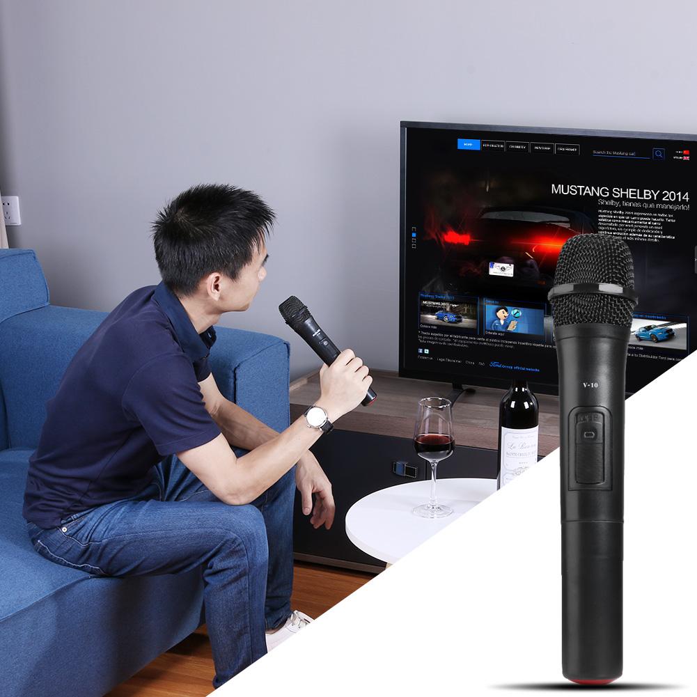 ALLOYSEED-V-10 VHF 268,85 Mhz, megáfono de micrófono inalámbrico, micrófono de mano, altavoz de voz con receptor USB para reuniones de Karaoke