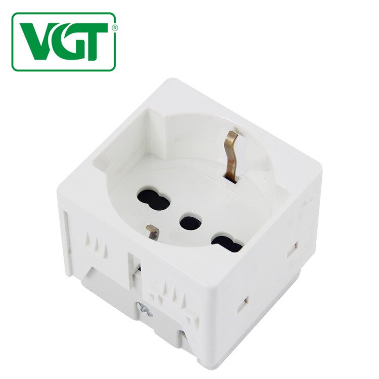 EU Italian standard 1Way Switched socket 118 PC panel Italian outlet 16A three-hole: Socket unit