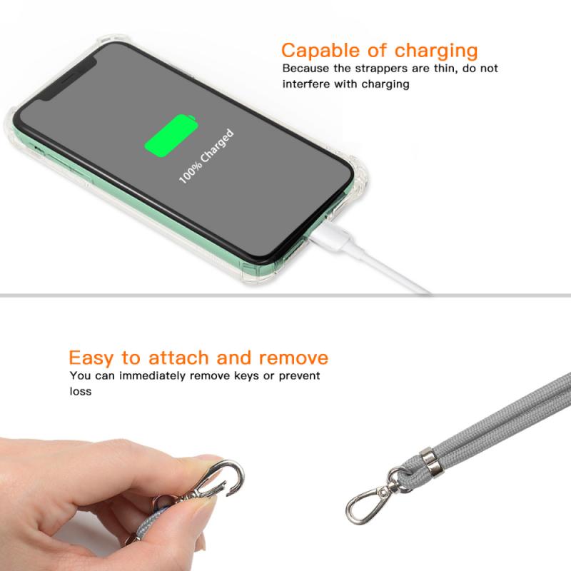 praktisch Gurt Für IPhone 12 Nacken Schlüsselband Halsband Squishy Schlüsselband Für Handys Schlüssel Schlüsselband Hals Hängen Gurt Telefon Halskette