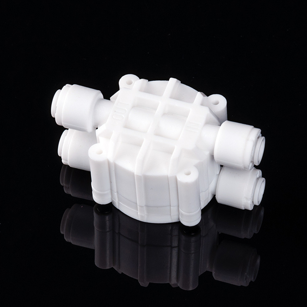 Water Filter Parts 1/4" OD tube Auto Shut Off 4 Way Valve Pressure Regulator Aquarium Water purifier Reverse Osmosis machine