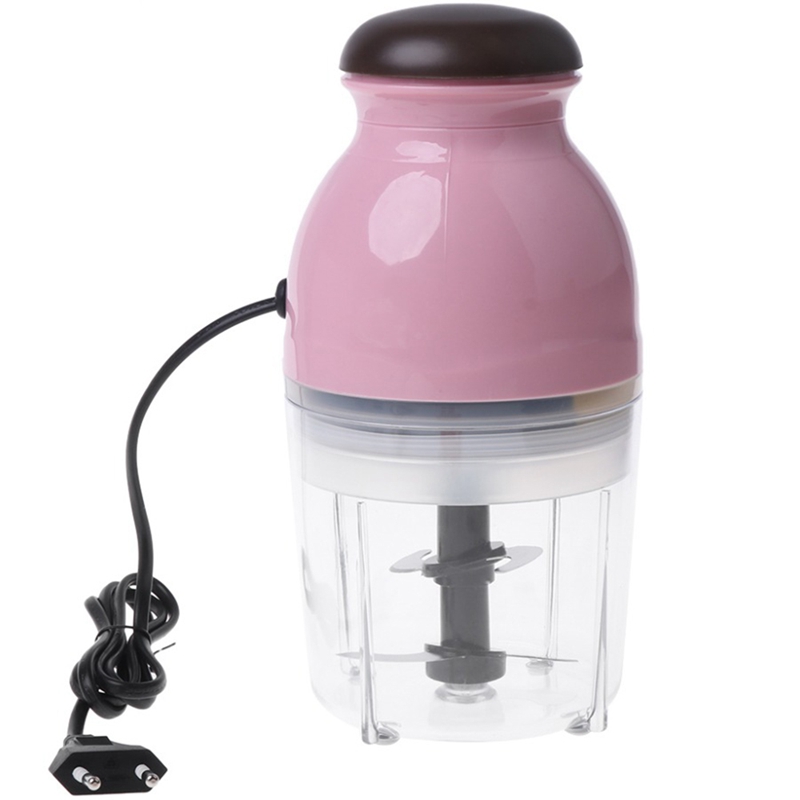 300W Eu Plug Mini Electric Meat Grinder Food Processor Vegetable Fruit Blender Chopper 600Ml-Eu Plug: Default Title