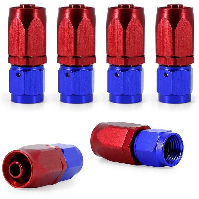 5M Brandstofleiding Kit 6AN 3/8 Inch Zwart Staal Cpe Gas Olie Brandstofslang Met 2Pcs AN10 Om AN6 Fitting Adapters 10 Stuks Swivel Slang