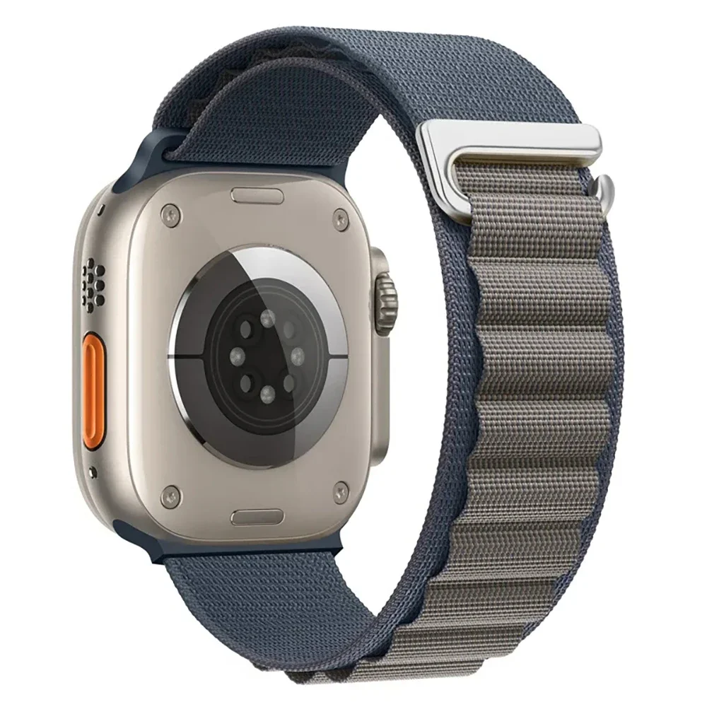 Alpine Loop Strap For Apple Watch Ultra 2 Band 9 8 7 49mm 45mm 41mm Nylon Sports Bracelet iWatch 10 6 5 4SE 44/40mm 46/42mm Belt: Coal Black / 12mm