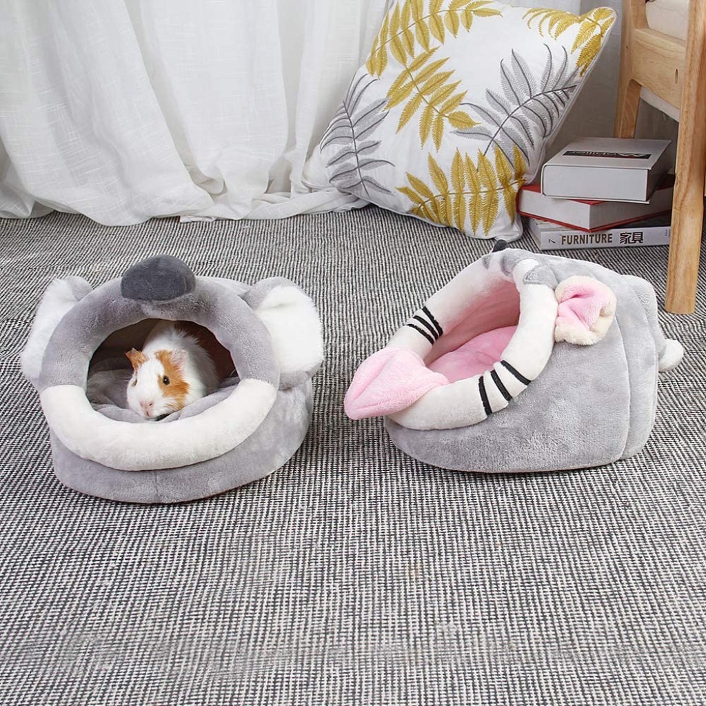Leuke Hamster Kooi Cavia Huis Chinchilla Eekhoorn Bed Nest Cavy Mini Dieren Hamster Accessoires Roze