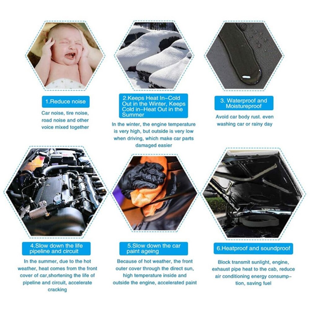 1 PC 50cmx30cm Adhesive Closed Cell Foam Sheets Soundproof Insulation Home Car Sound Acoustic Insulation Thermal