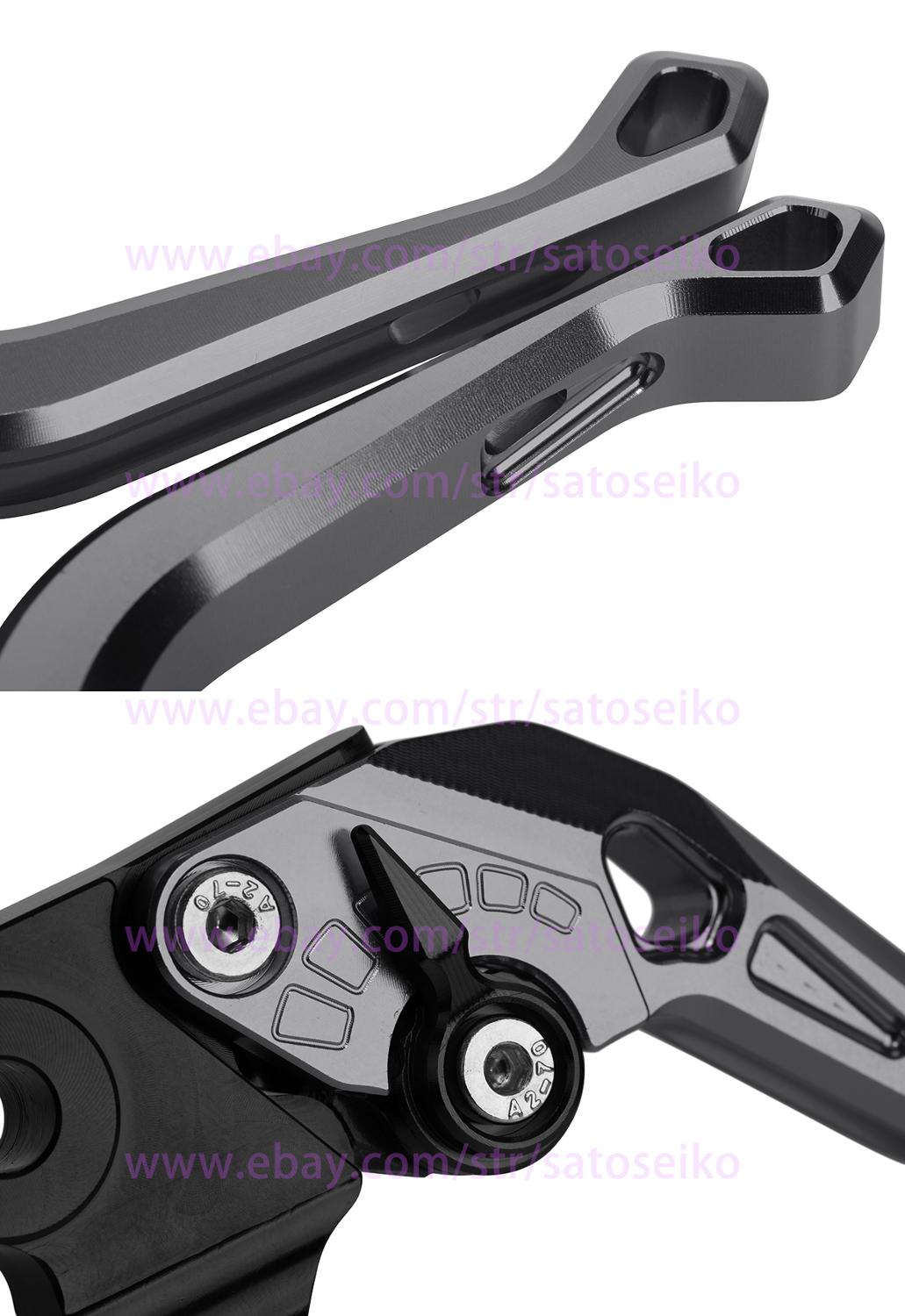 For Yamaha FZ6 FAZER S2 FZ6R MT-07 FZ-07 FZ8 XSR 700 900 ABS MT07 FZ07 MT 07 Motorcycle Adjustable Brake Clutch Short Levers: Titanium