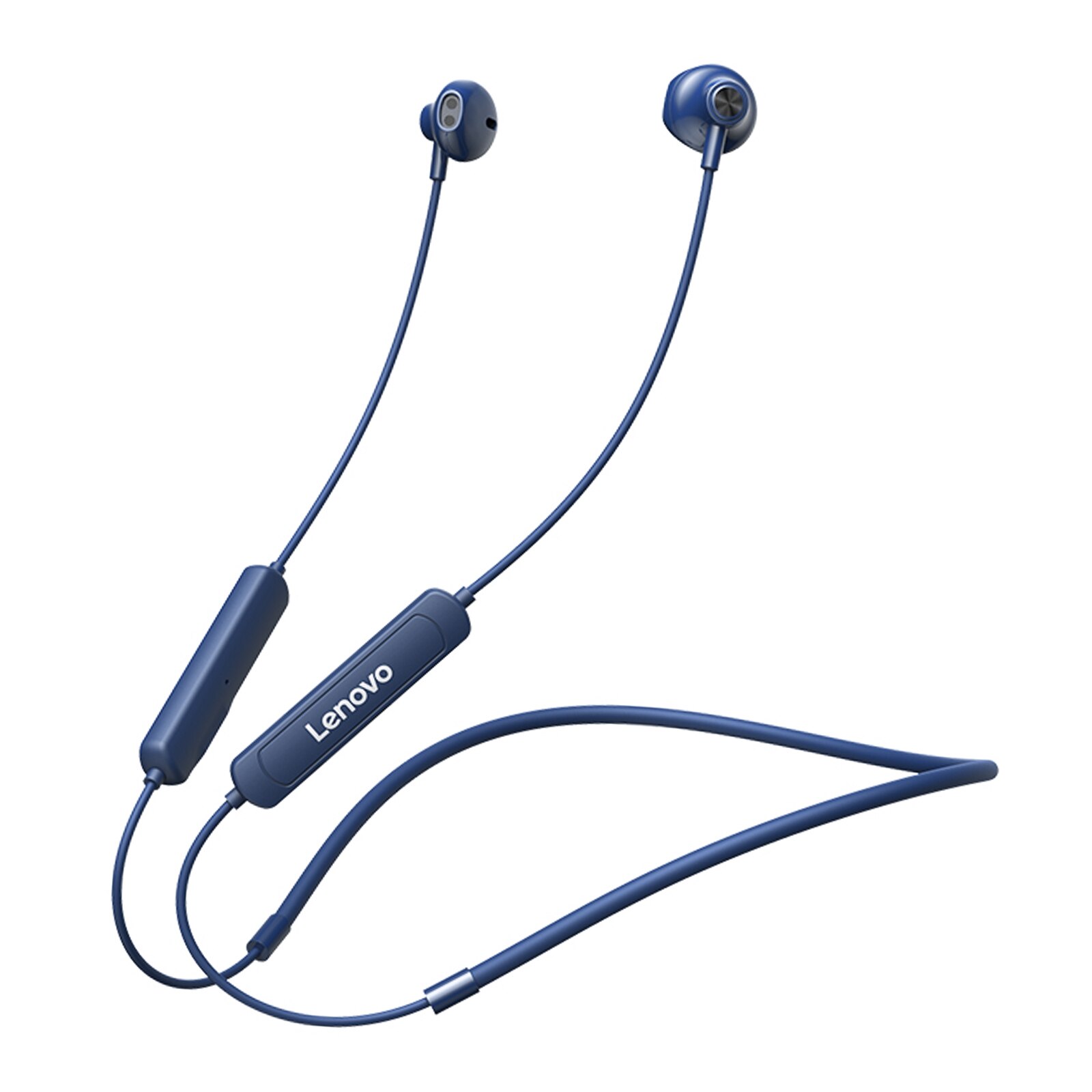 Lenovo SH1 Draadloze Koptelefoon Bluetooth 5.0 Chip Hifi Geluidskwaliteit IPX5 Waterdichte Sport Headset Magnetische Nekband Oordopjes: Blauw