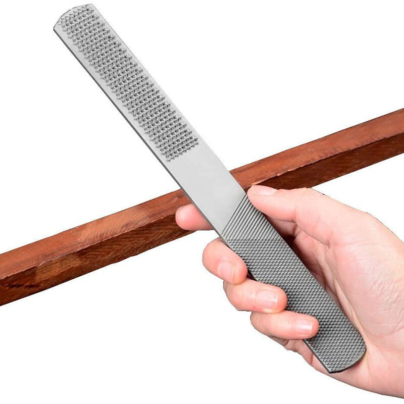 2 st 4- vägs trä rasp fil handfil och rund rasp halv rund platt trä rasp set för slipning av trä och metallverktyg