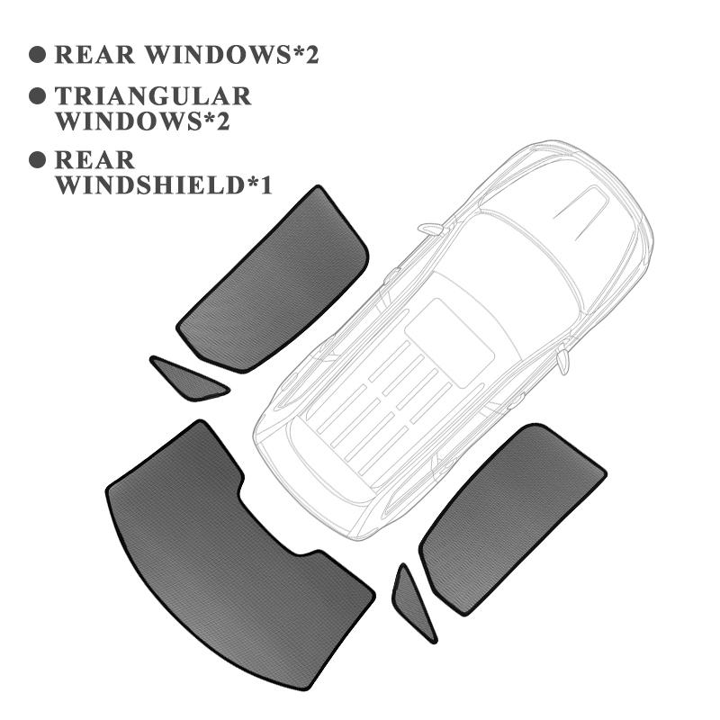 For MINI Countryman F60 Magnetic Car Sunshades Front Rear Windshield Blind Curtain Baby Side Window Sun Shade Visor