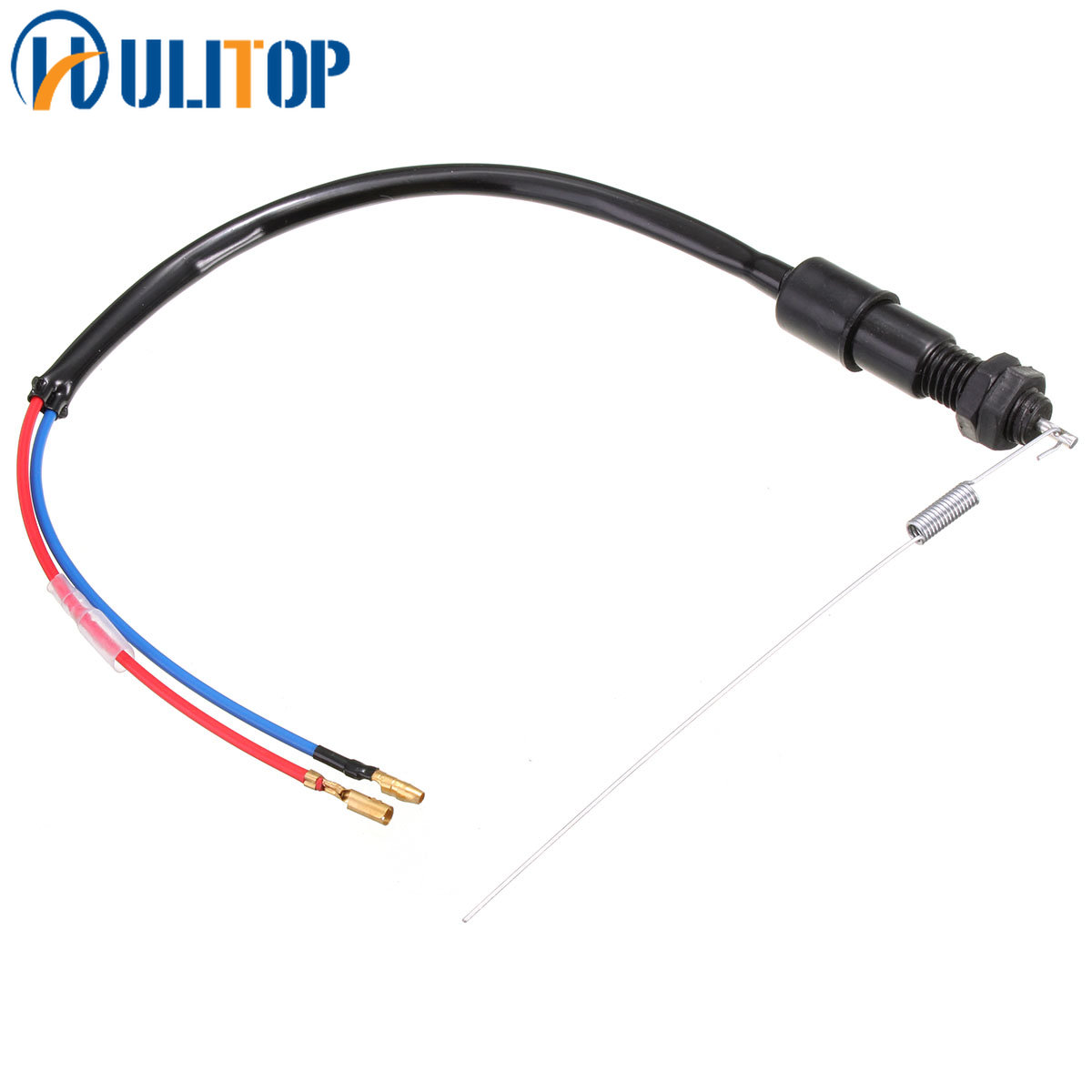 Interruptor de freno trasero para motocicleta, luz de freno de tambor, Kit de resorte Universal para Pit Bike Quad Scooter, M12x1.5